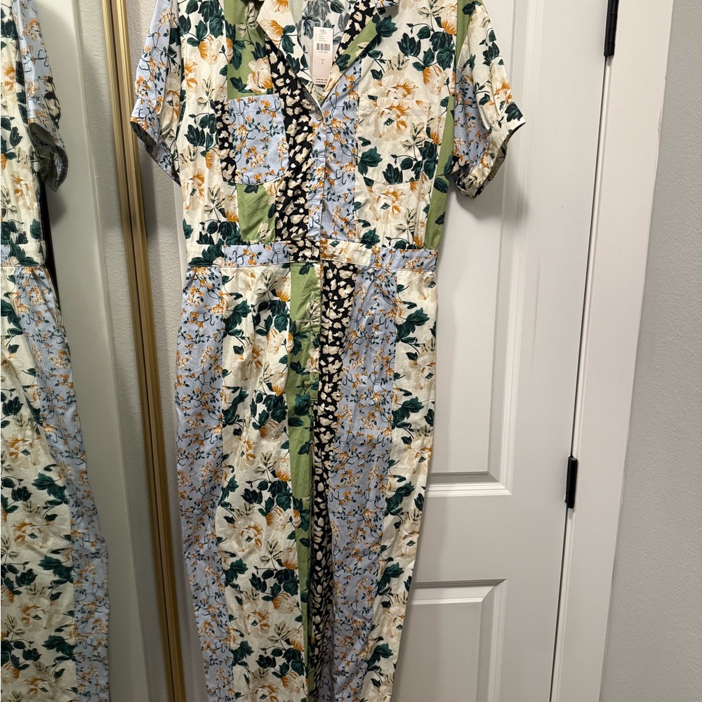 Floral Patchwork Jumpsuit